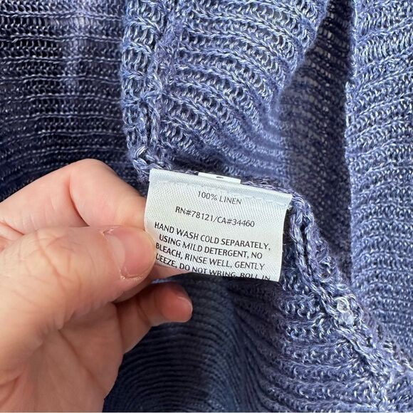 |EUC| EILEEN FISHER 100% Linen Lightweight Springtime Cardigan - Picture 6 of 6